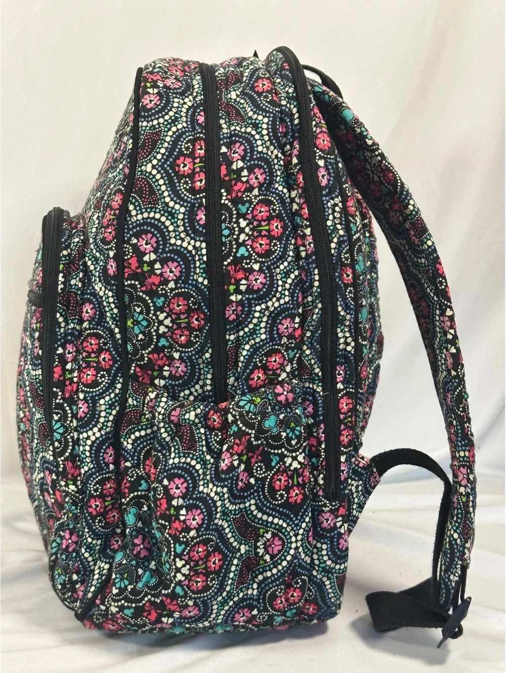 Vera Bradley- Disney Mickey and Minnie Mouse Medallion Patterned Campus Backpack